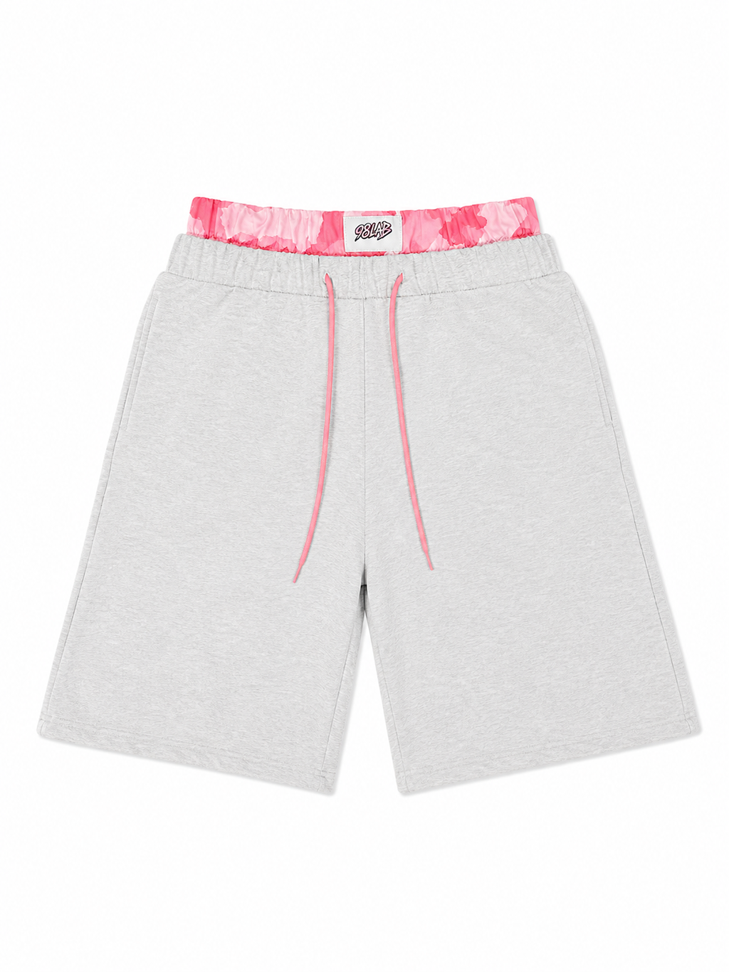 SHORT CAMOUFLAGE DOUBLE TAILLE 98LAB GRIS/ROSE