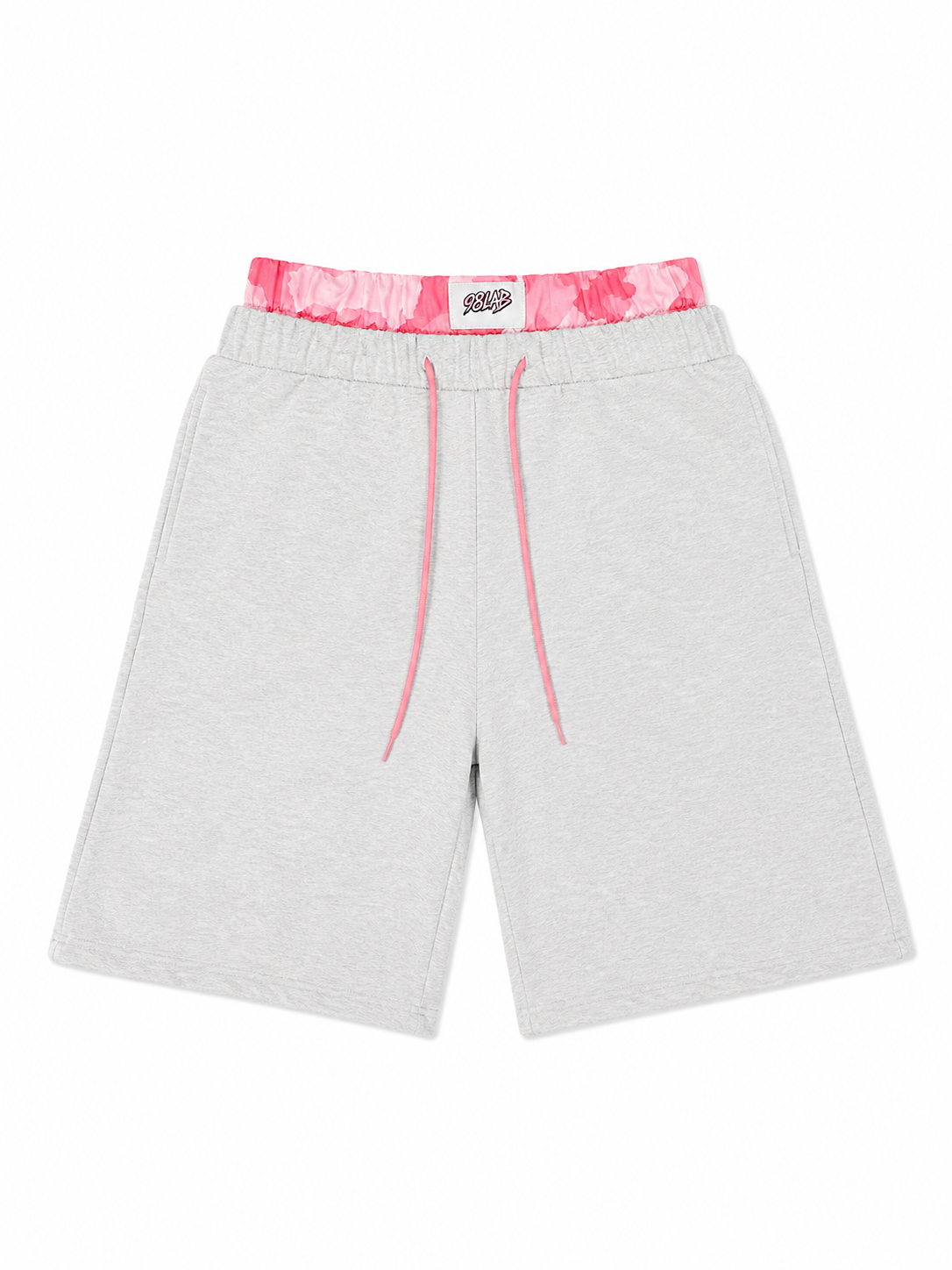 SHORT CAMOUFLAGE DOUBLE TAILLE 98LAB GRIS/ROSE